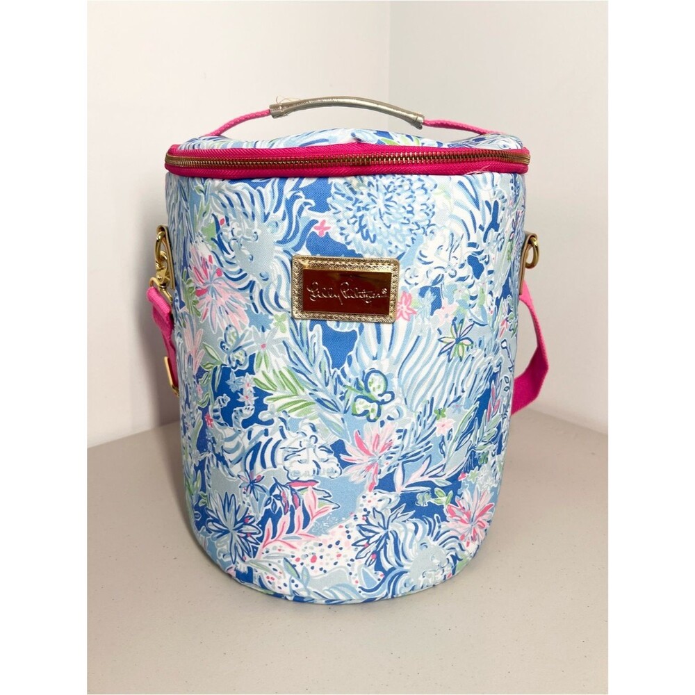 Lilly Pulitzer Lion Around Round Beach Cooler Bag Insulated Beach Cooler